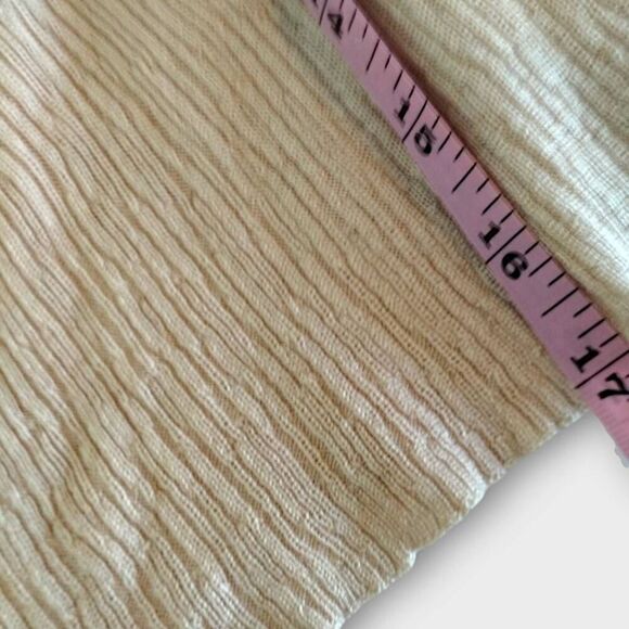 Free People Womens Top Sz S/P Peach Cropped Relaxed Swiftie Loose Boho Hippie Y2 - Picture 12 of 12